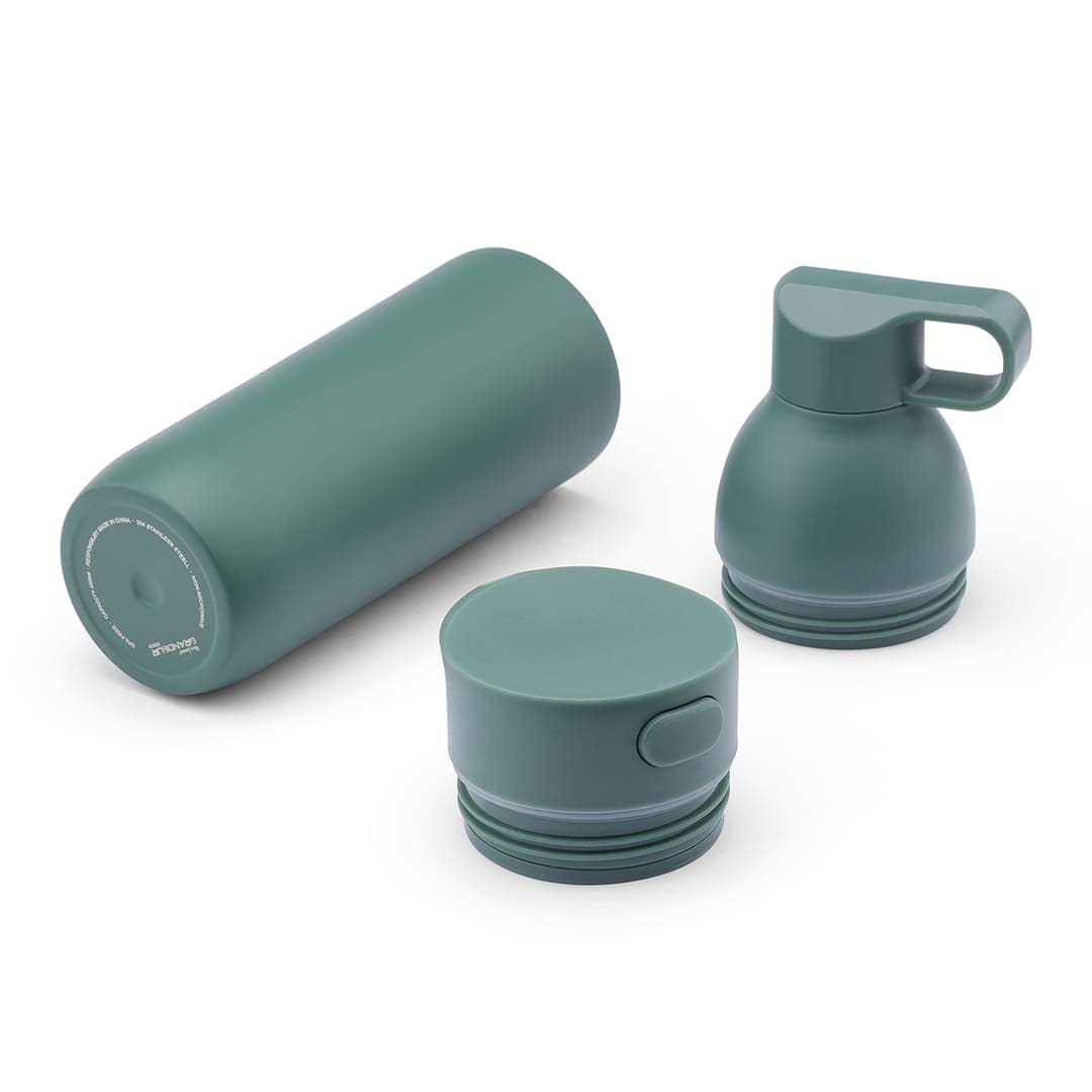 RUVO - CHANGE ZERO 2-in-1 Modular Hydration Gift Set - Dark Green detail 5