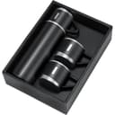 SAFFLE - Giftology Family Set of Vacuum Flask & Two Cups Black