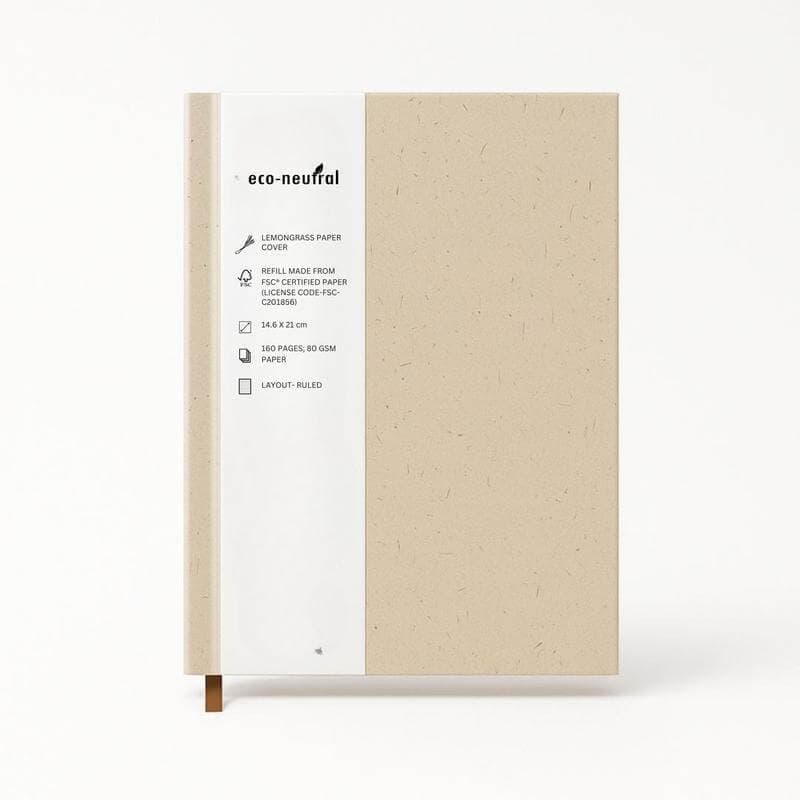 SALA - eco-neutral Lemongrass Cover A5 Notebook detail 4