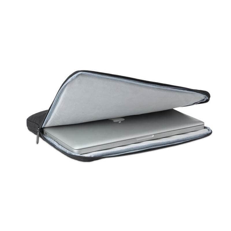 SALCEA - Santhome® 15" Laptop Sleeve - Black/Tan detail 3
