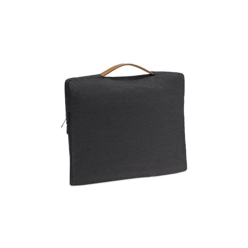 SALCEA - Santhome® 15" Laptop Sleeve - Black/Tan detail 4