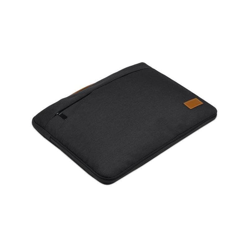 SALCEA - Santhome® 15" Laptop Sleeve - Black/Tan detail 6