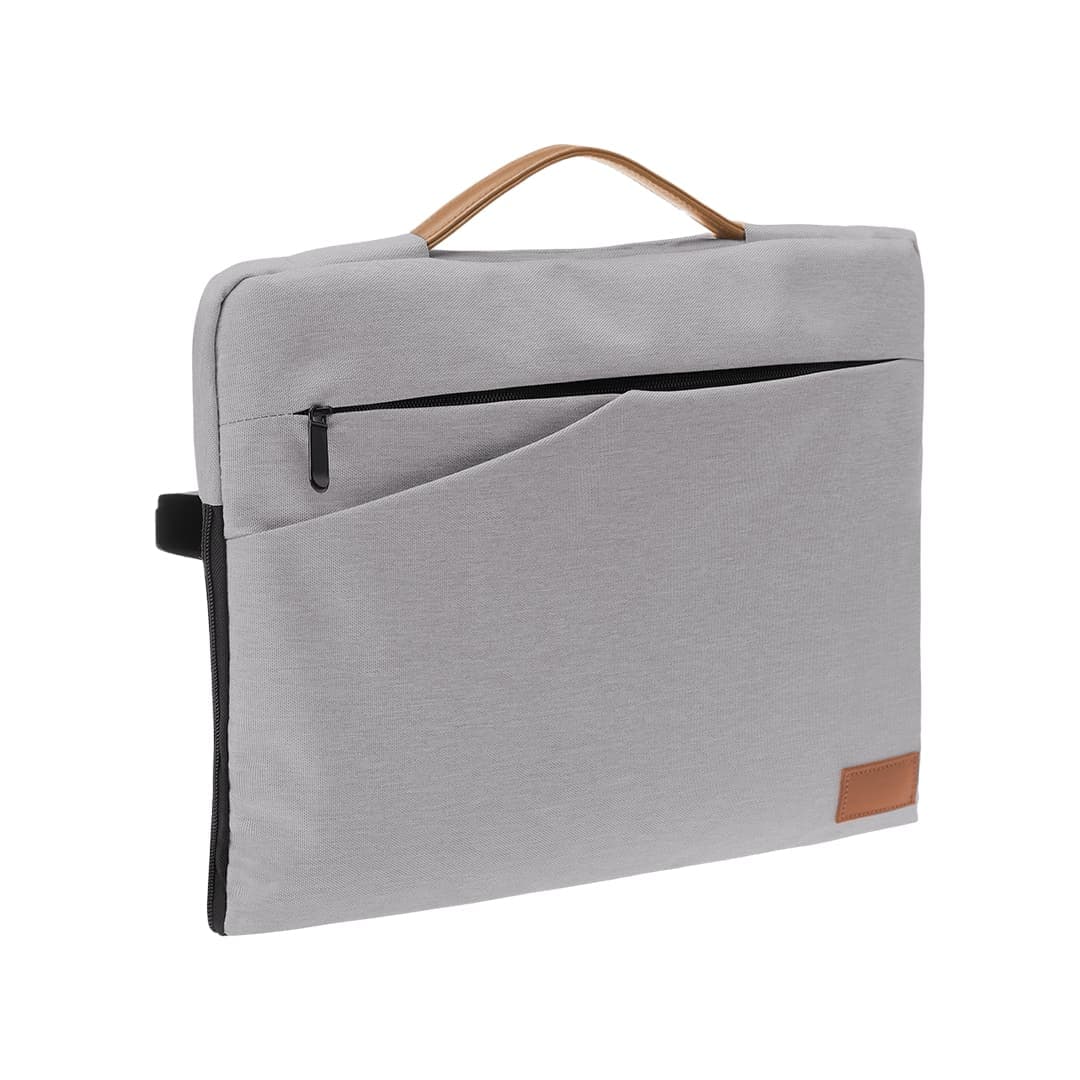 SALCEA - Santhome® 15" Laptop Sleeve - Grey/Tan detail 3