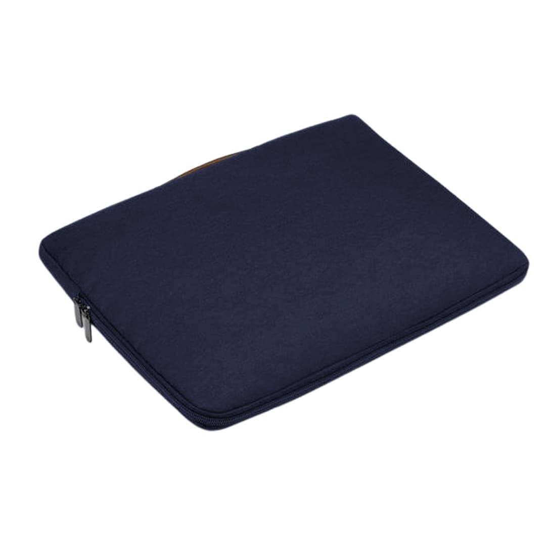 SALCEA - Santhome® 15" Laptop Sleeve - Navy Blue/Tan detail 3