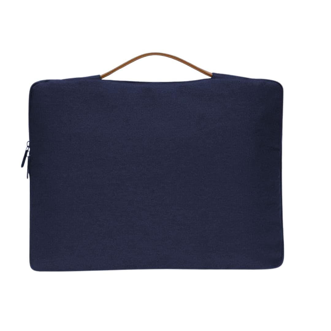 SALCEA - Santhome® 15" Laptop Sleeve - Navy Blue/Tan detail 5