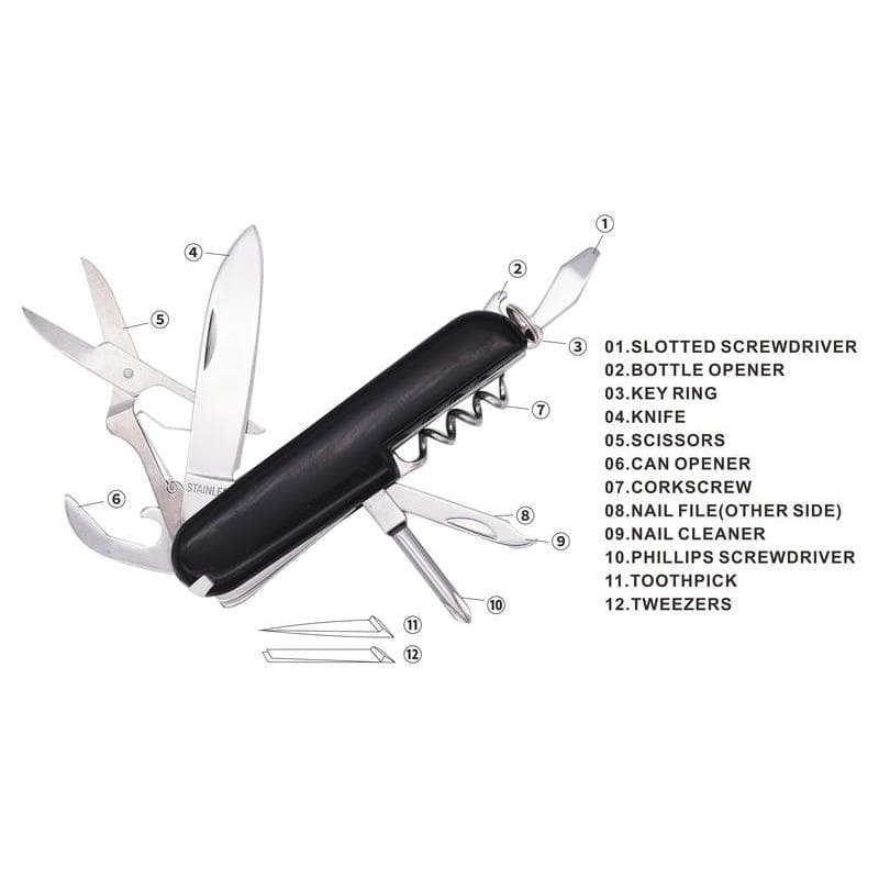 SALO - 12 in 1 Multi Function Tool - Black detail 5
