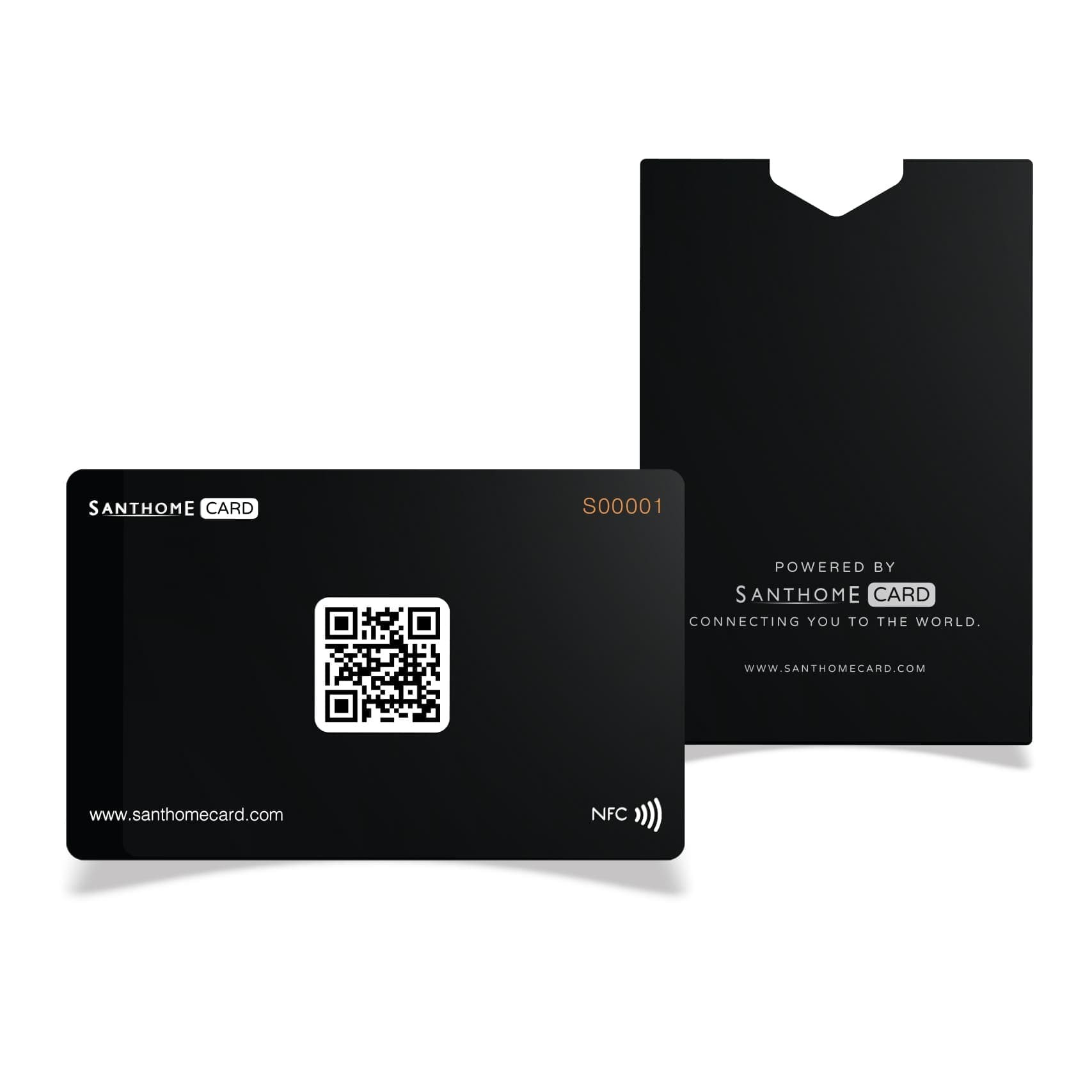Santhome Card - Digital Business NFC Card - Black detail 2