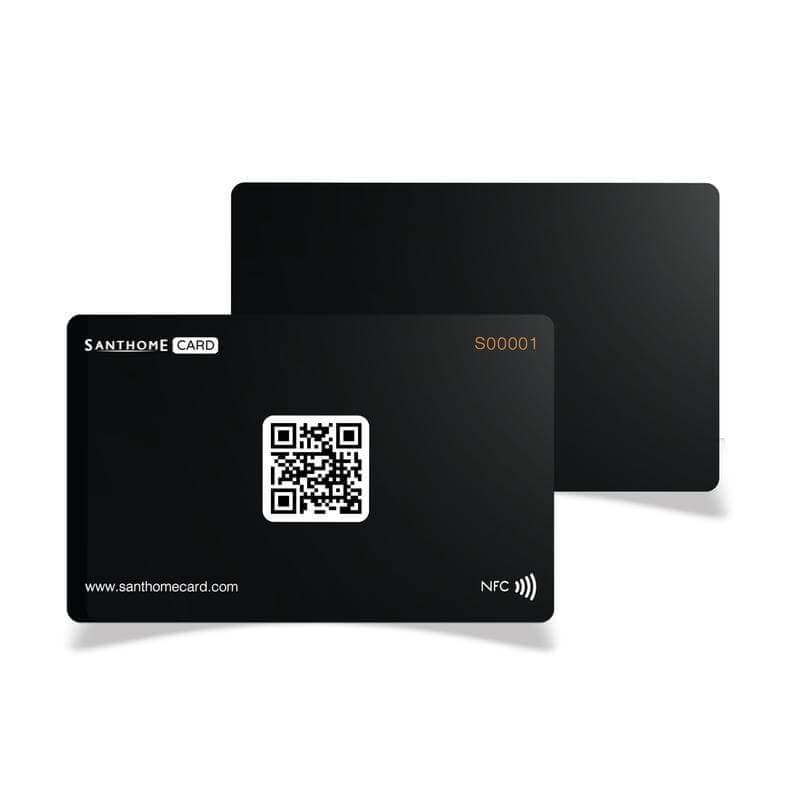 Santhome Card - Digital Business NFC Card - Black detail 3