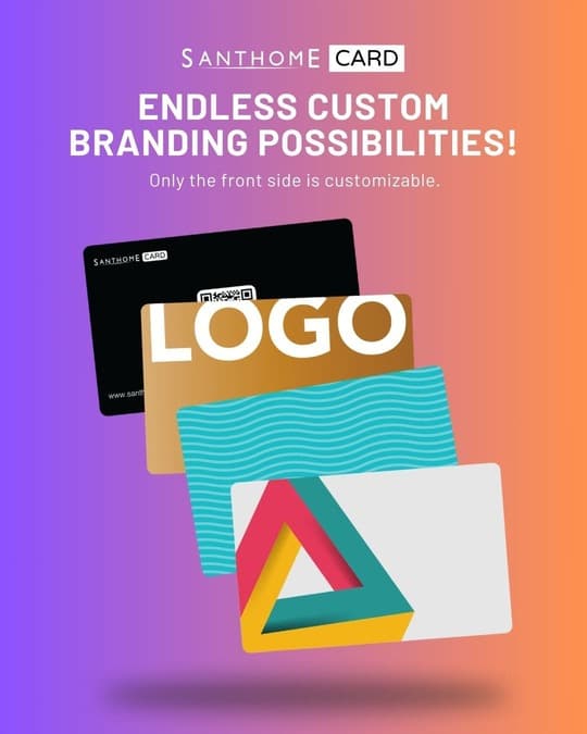 Santhome Card - Digital Business NFC Card - Black detail 7