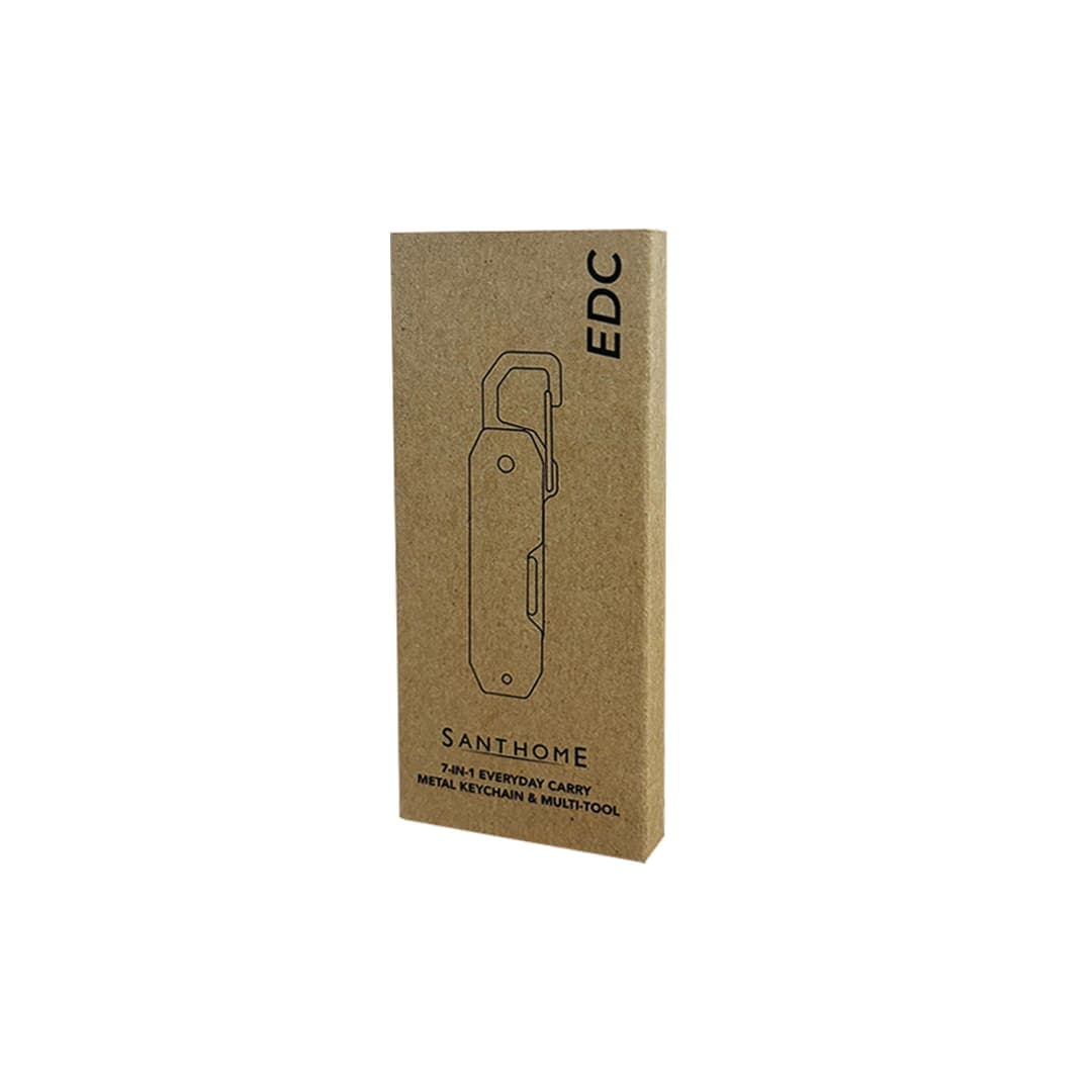 Santhome EDC Foldable Keytool and Parcel Cutter - Black detail 5