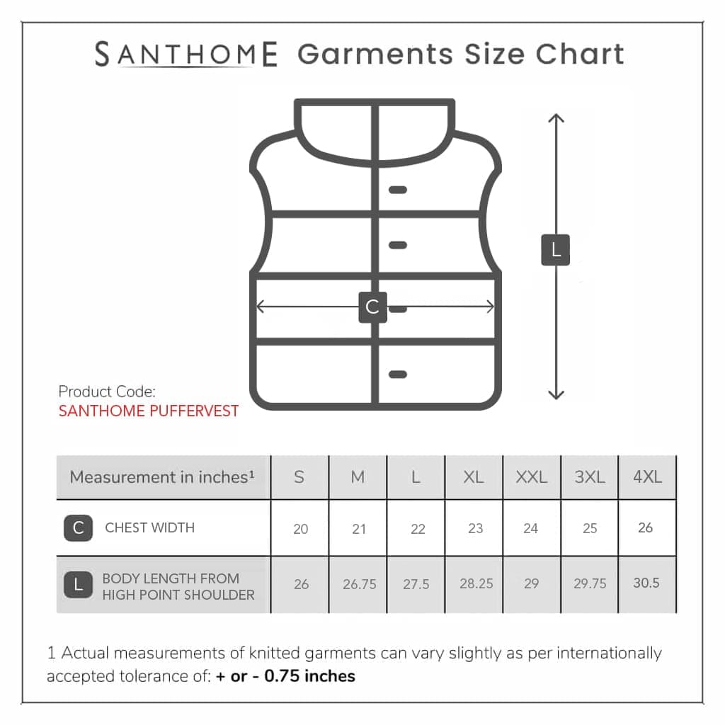Santhome RPET Puffer Vest detail 4