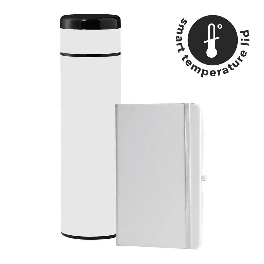 SARGAN - Vacuum Flask with Temperature Lid and Notebook Gift Set - Black detail 2