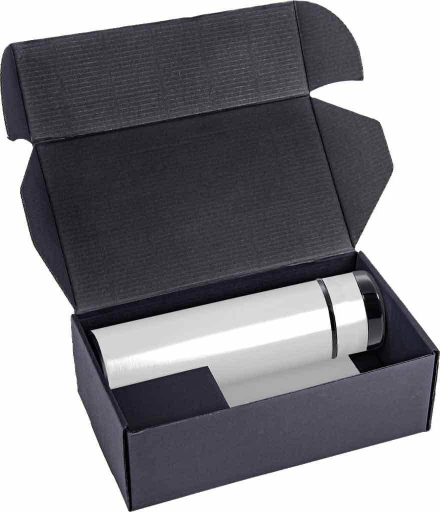 SARGAN - Vacuum Flask with Temperature Lid and Notebook Gift Set - Black detail 5