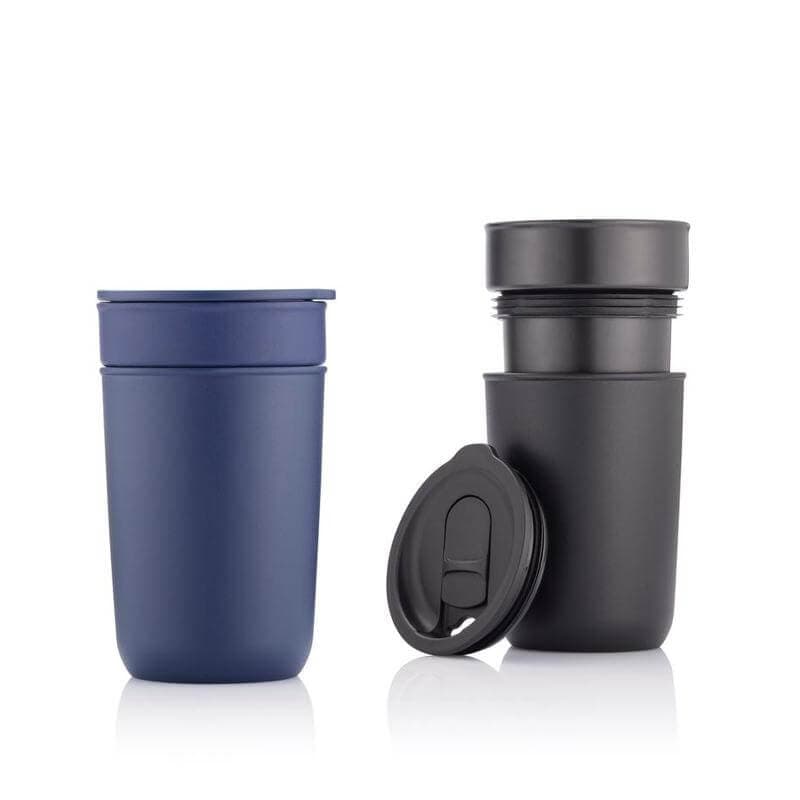 SAVONA - Hans Larsen Premium Ceramic Tumbler With Recycled Protective Sleeve - White detail 6