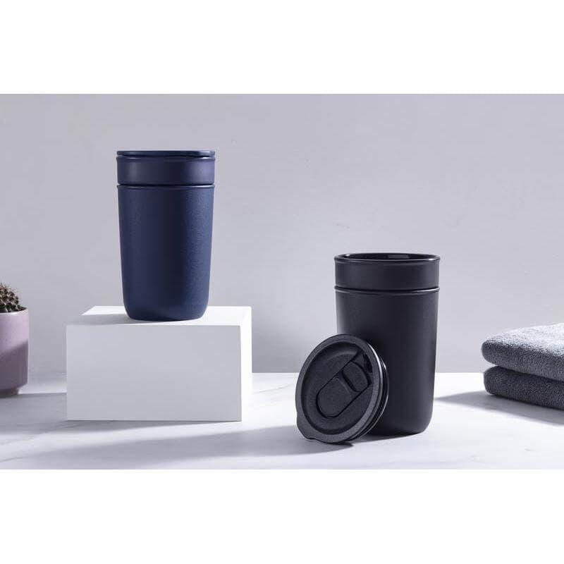 SAVONA - Hans Larsen Premium Ceramic Tumbler With Recycled Protective Sleeve - White detail 7