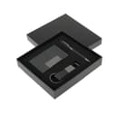 SILVAN - Giftology Gift Set (Card Holder, Key Chain and Pen) Black