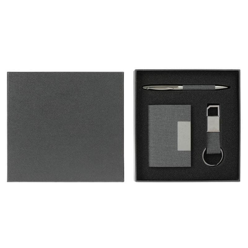 SILVAN - Giftology Gift Set (Card Holder, Key Chain and Pen) - Black detail 2