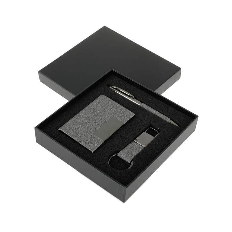 SILVAN - Giftology Gift Set (Card Holder, Key Chain and Pen) - Black detail 6