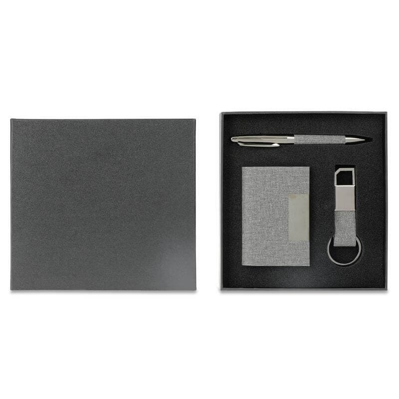 SILVAN - Giftology Gift Set (Card Holder, Key Chain and Pen) - Black detail 7