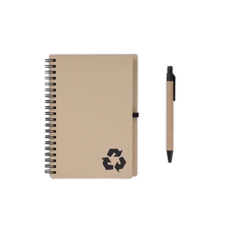SION- eco-neutral B6 Notepad & Pen Set with Sticky Note - Black detail 4