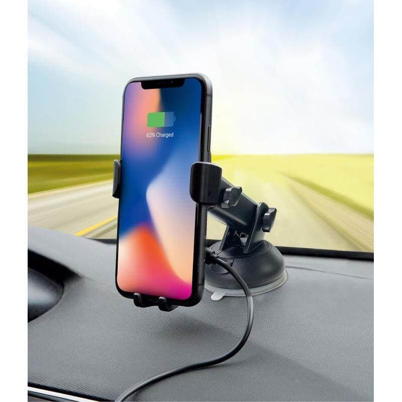 SKROSS Car Phone Holder & Wireless Charger - Black detail 4