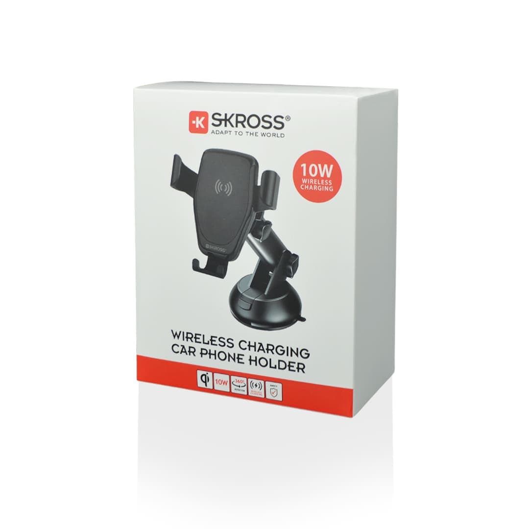 SKROSS Car Phone Holder & Wireless Charger - Black detail 7