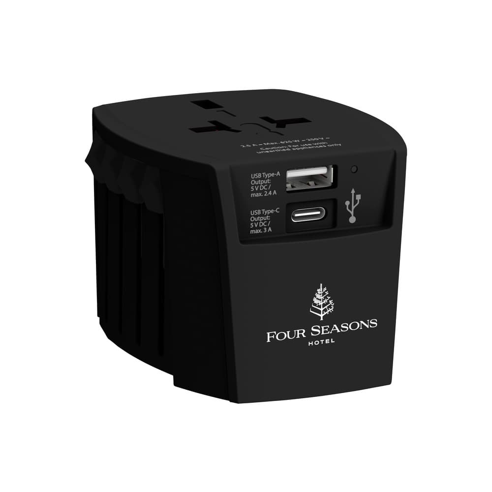 SKROSS World Travel Adapter MUV USB (AC) - USB & Type C ports - Black detail 4