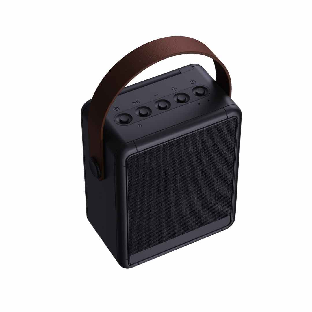 SOLA - @memorii RCS Recycled Solar Speaker & Lamp - Black detail 3