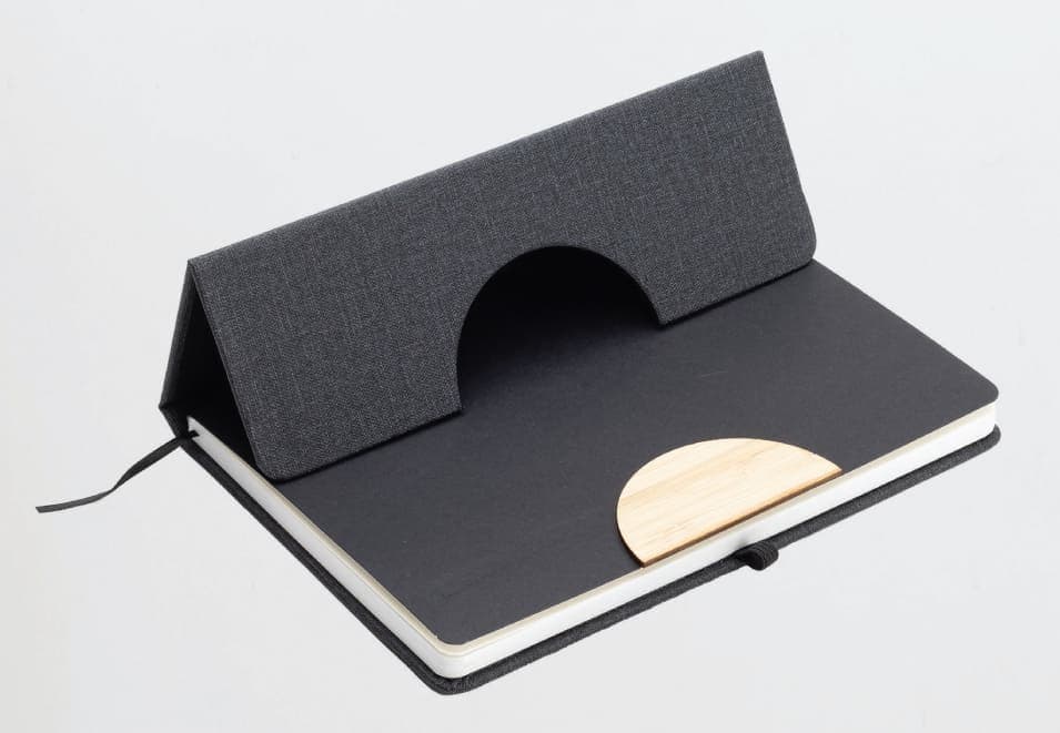 STADE - A5 Hard Cover Notebook with Folding Phone Stand detail 3