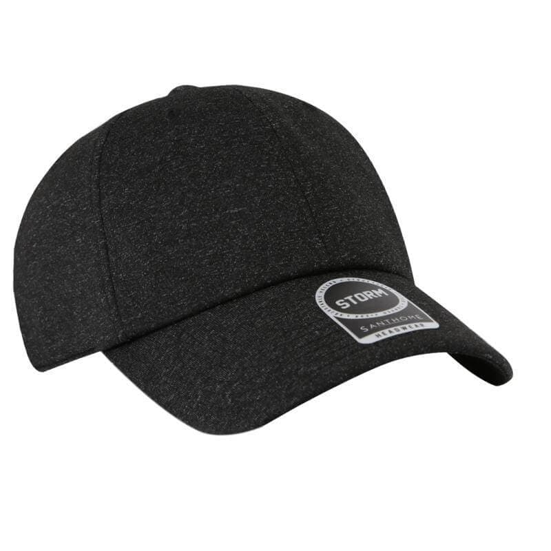 STORM - Santhome Textured 6-panel Cap - Black detail 3