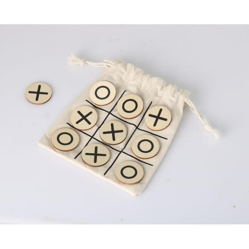 STRESA - eco-neutral Wood Tic Tac Toe Game set detail 3