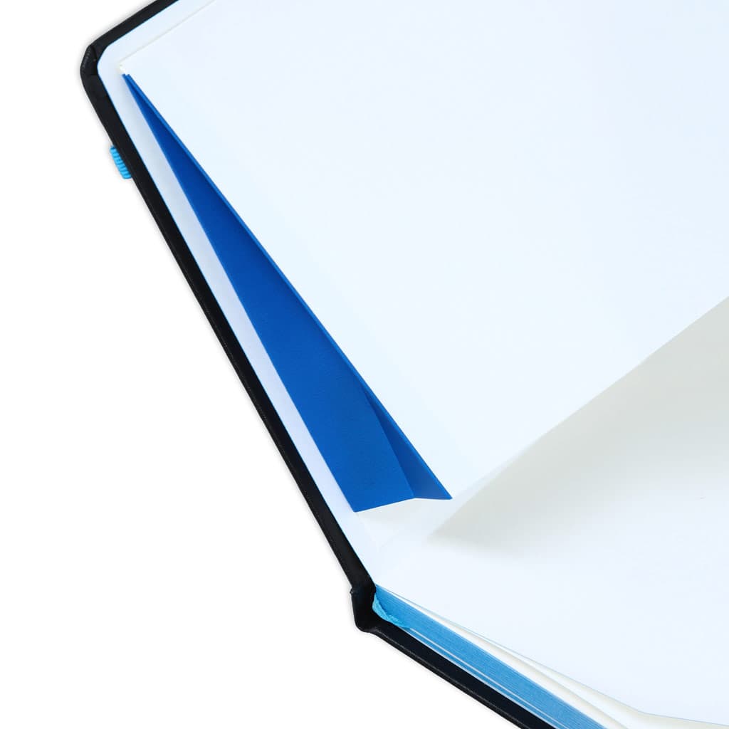 SUKH - SANTHOME A5 Hardcover Ruled Notebook Black-Blue detail 4