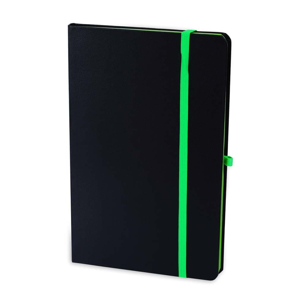 SUKH - SANTHOME A5 Hardcover Ruled Notebook Black-Green detail 3