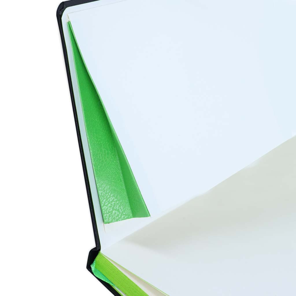 SUKH - SANTHOME A5 Hardcover Ruled Notebook Black-Green detail 4
