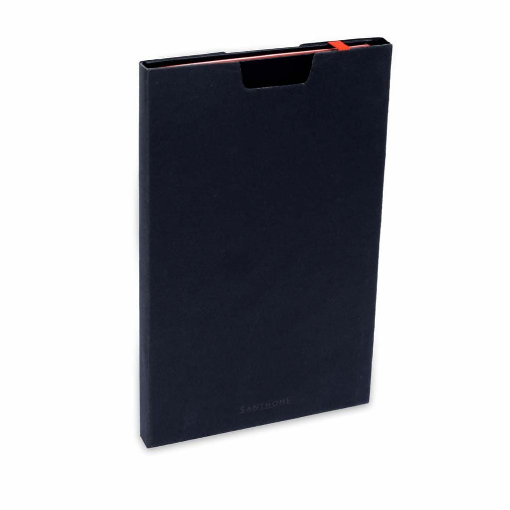 SUKH - SANTHOME A5 Hardcover Ruled Notebook Black-Red detail 2
