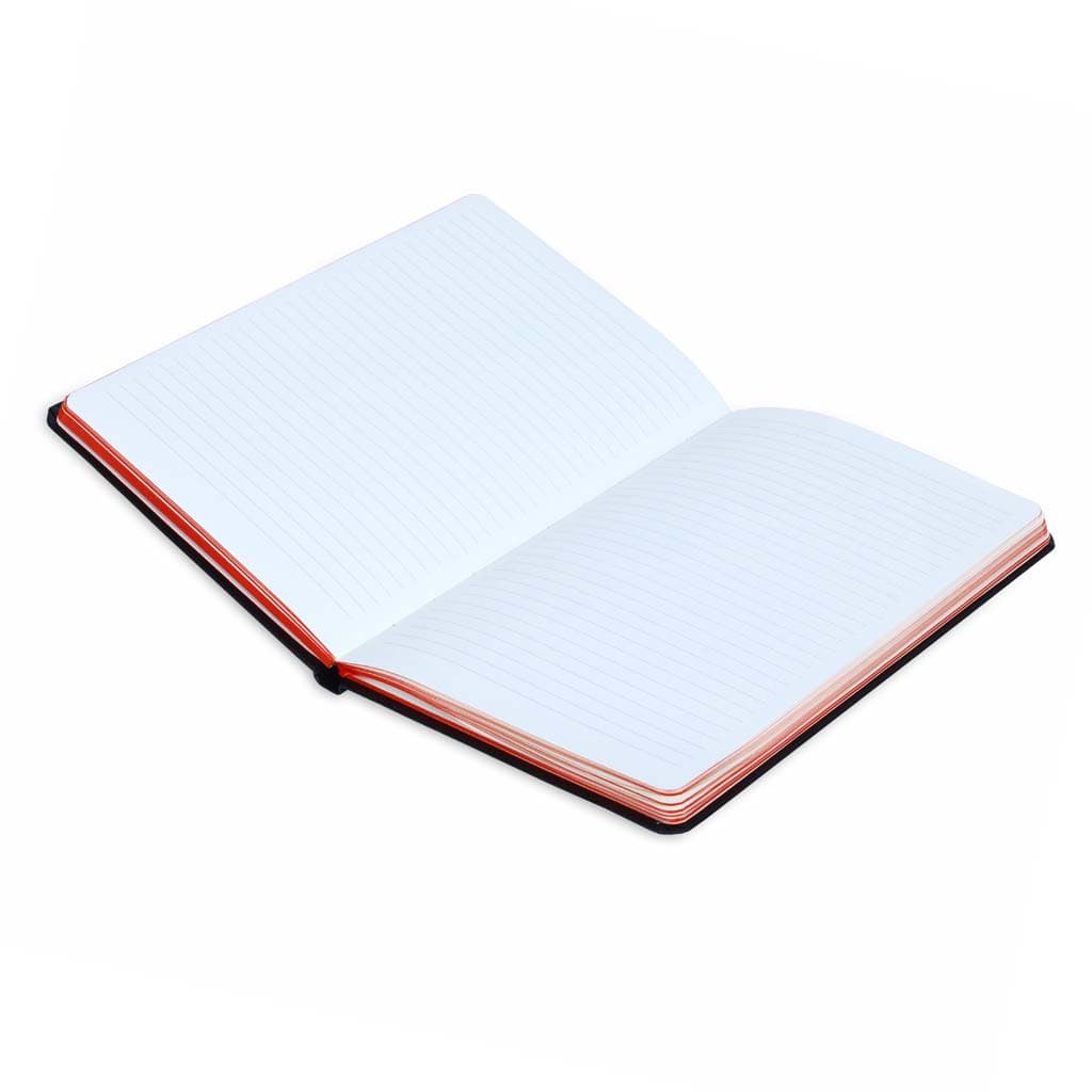 SUKH - SANTHOME A5 Hardcover Ruled Notebook Black-Red detail 5