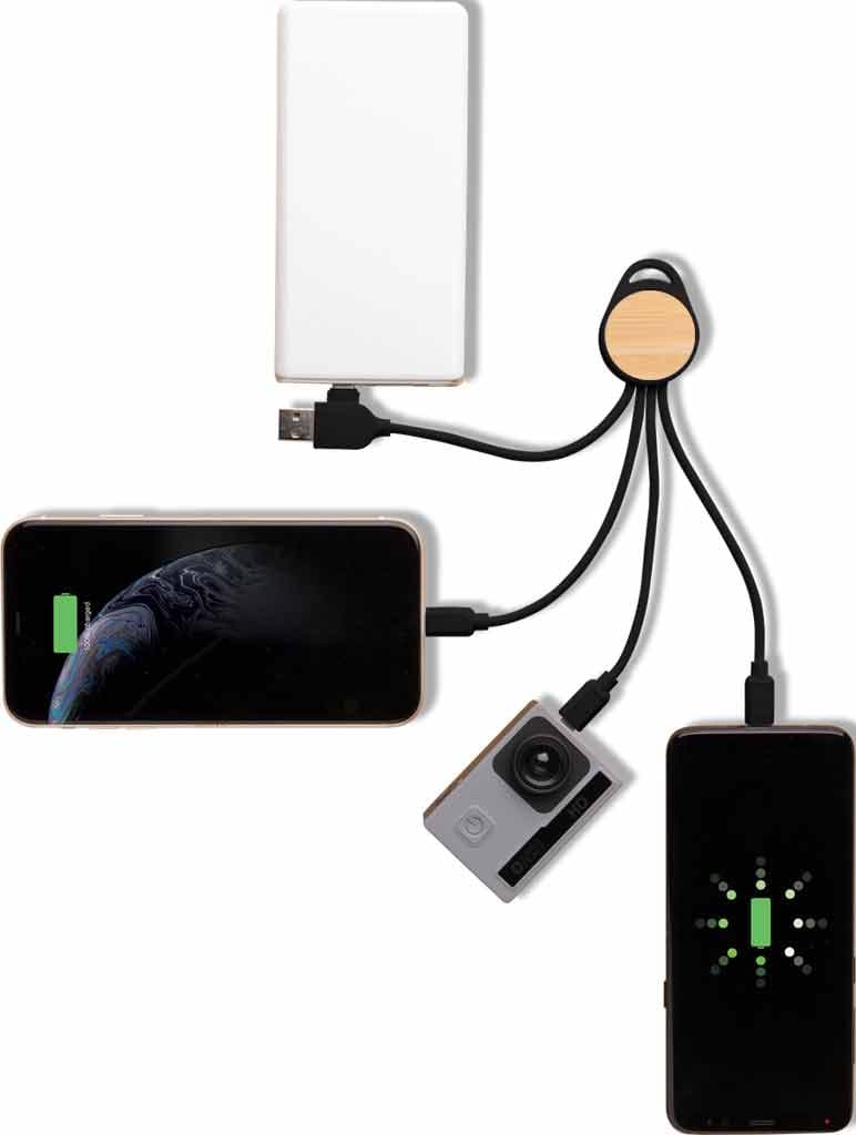 SULZA - CHANGE Collection RCS Recycled 6-in-1 Multi Cable detail 4