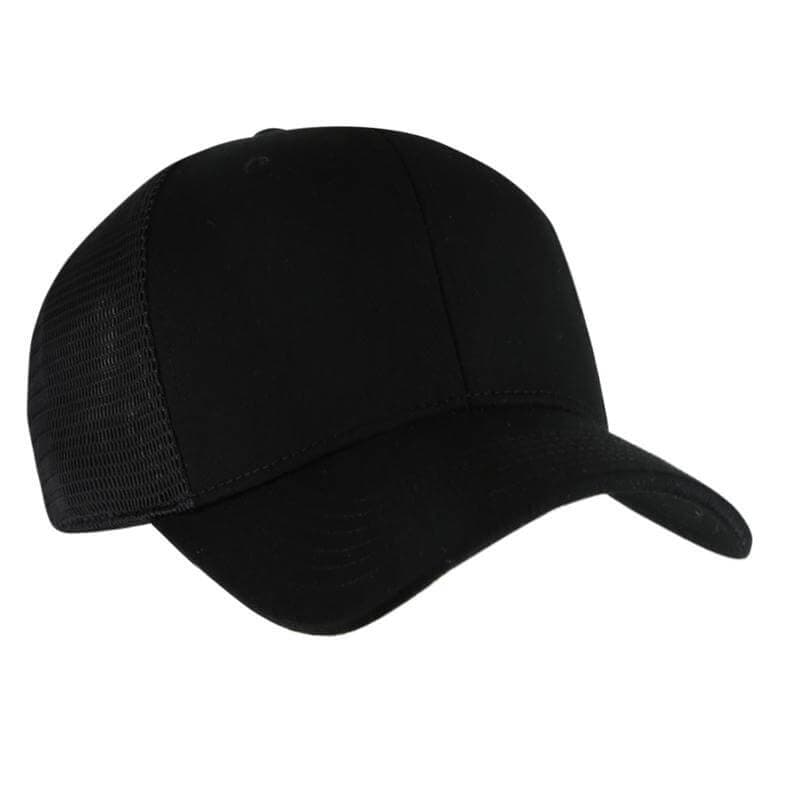 SWIFT - Santhome 6 Panel Trucker Cap - Black detail 4