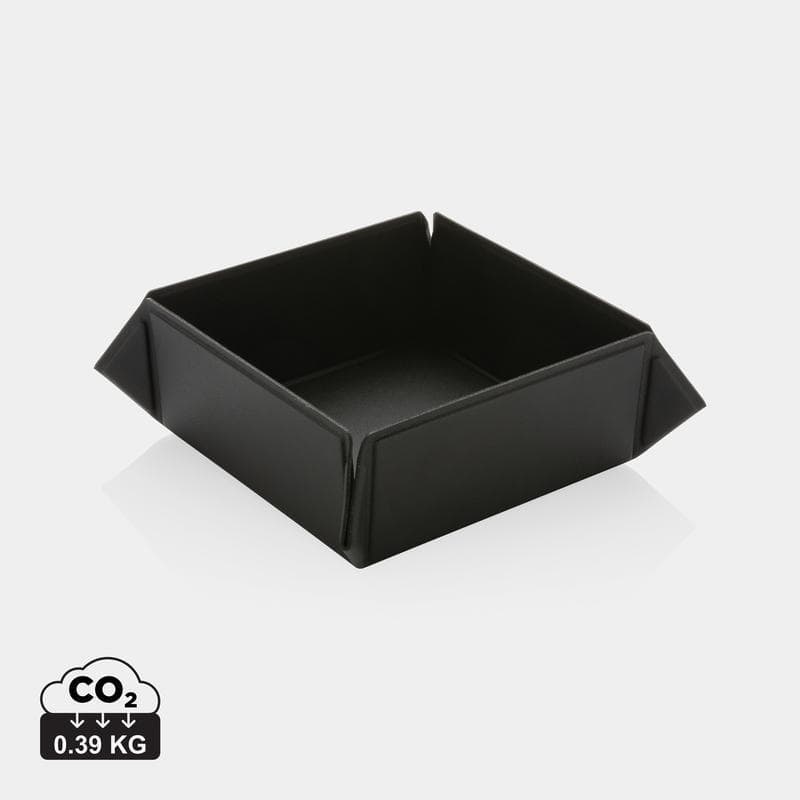 Swiss Peak® RCS Recycled PU Foldable Magnetic Storage Tray - Black detail 2