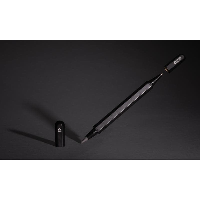 Swiss Peak® Storm RCS Recycled Aluminum Dual Tip Pen - Black detail 6