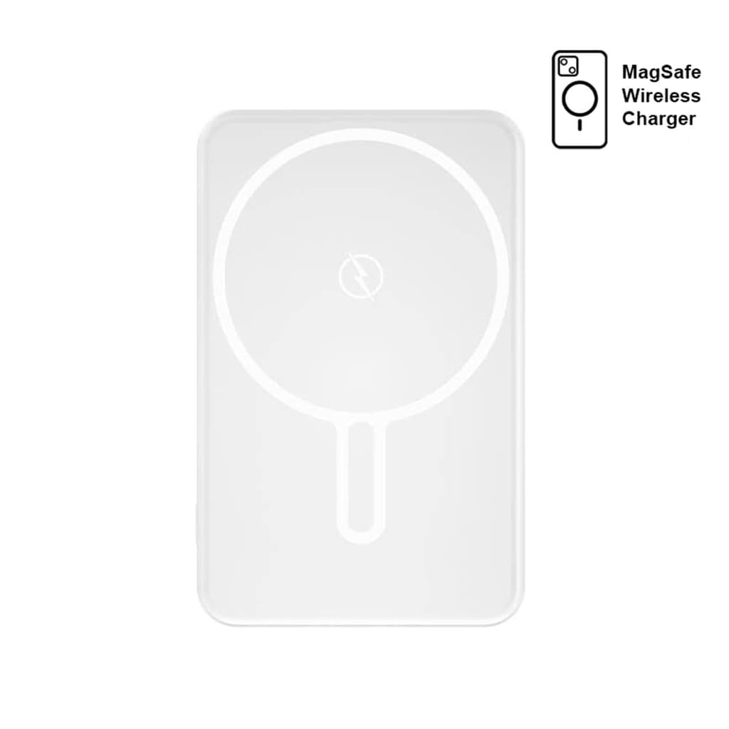TARRENZ - Giftology 5000 mAh Magnetic Wireless Powerbank - White corporate gift