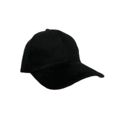TARTU - 6 Panel Heavy Brushed Cotton Cap Black