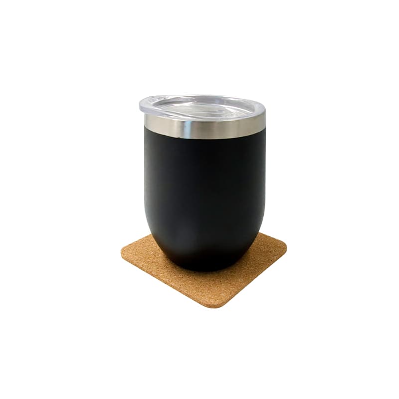 TEREVI - eco-neutral set of 4 Cork Coasters with Cork Stand detail 2