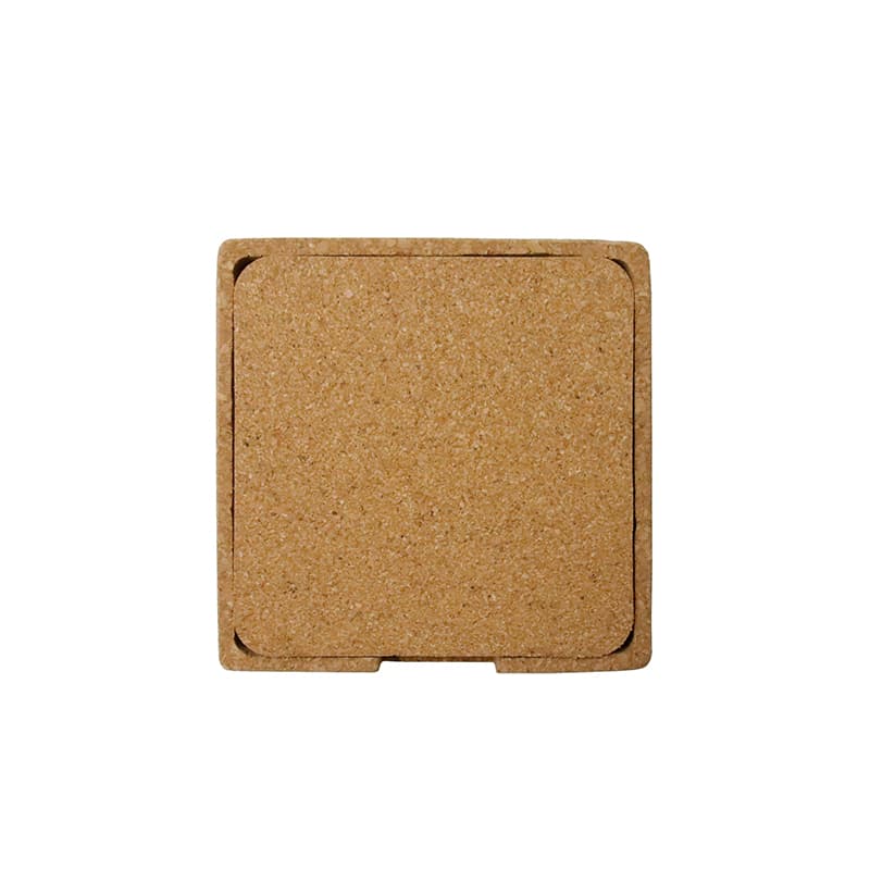 TEREVI - eco-neutral set of 4 Cork Coasters with Cork Stand detail 5