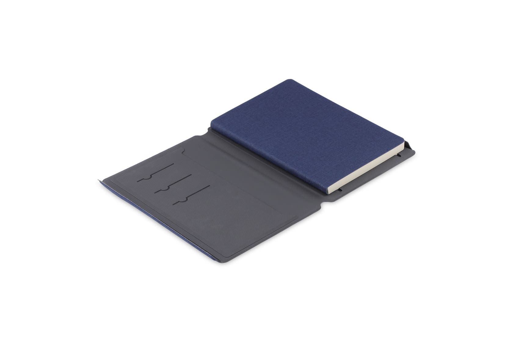 TESSIN - CHANGE ZERO Sustainable Gift Set with Refillable Notebook, Pen & Cardholder - Navy detail 3