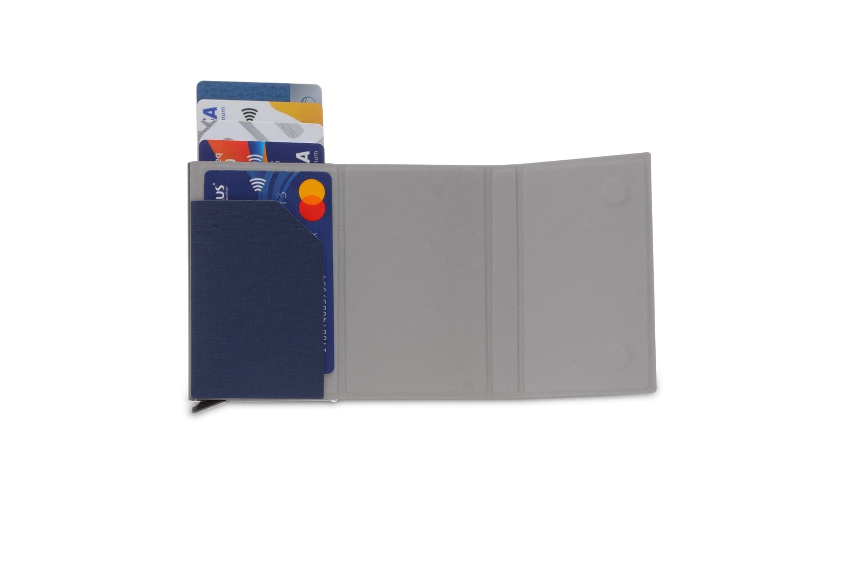 TESSIN - CHANGE ZERO Sustainable Gift Set with Refillable Notebook, Pen & Cardholder - Navy detail 6