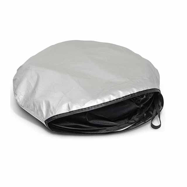 TIPATO Silver / Black Polyester Sunshades detail 3