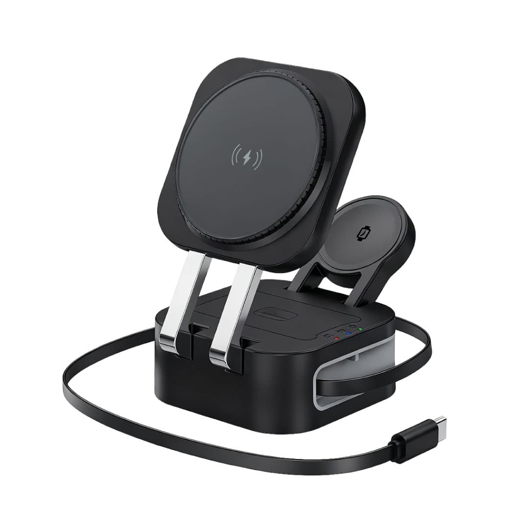 TRIODE @memorii 4 in 1 Foldable Wireless Fast Charging Station detail 2