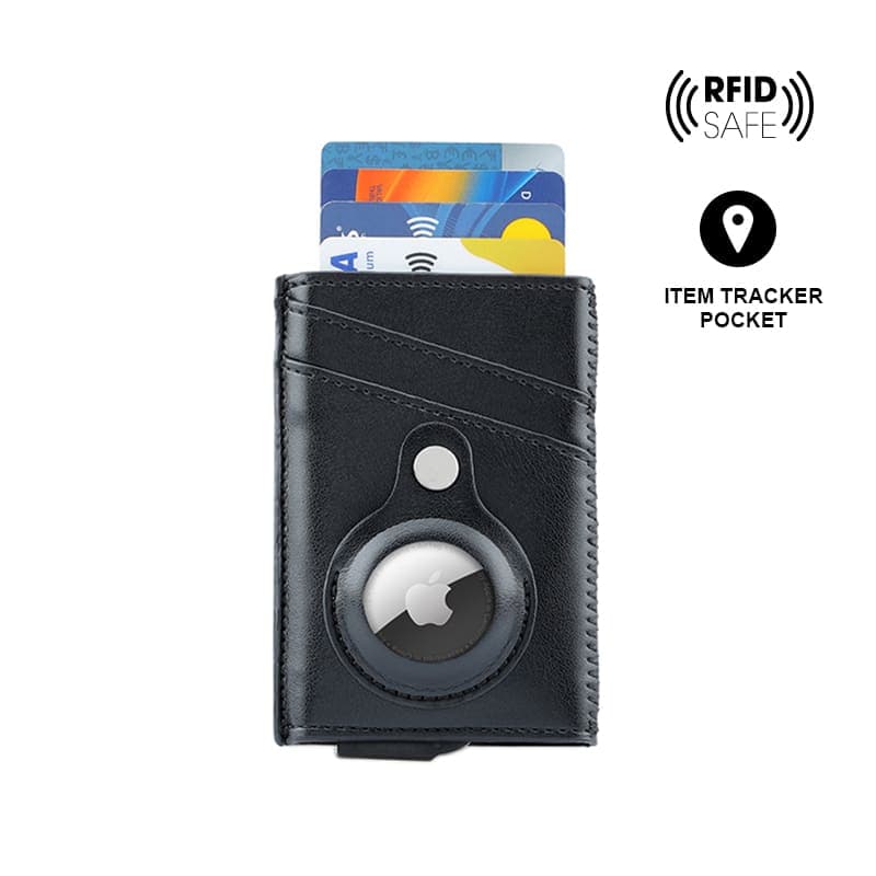 TROMSI - Santhome® PU Card Holder with Santhome Tag pocket - Black corporate gift