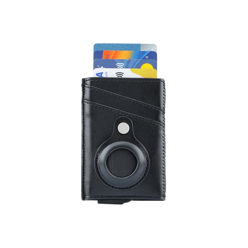 TROMSI - Santhome® PU Card Holder with Santhome Tag pocket - Black detail 2